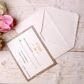 25 Pcs Lot Gold Glitter Cards With Printed + Free Envelopes Cardstock Paper Glitter Glitter Wedding Invitation